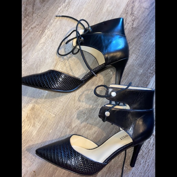 Nine West NEW ankle lace up heels 9M - Picture 1 of 4